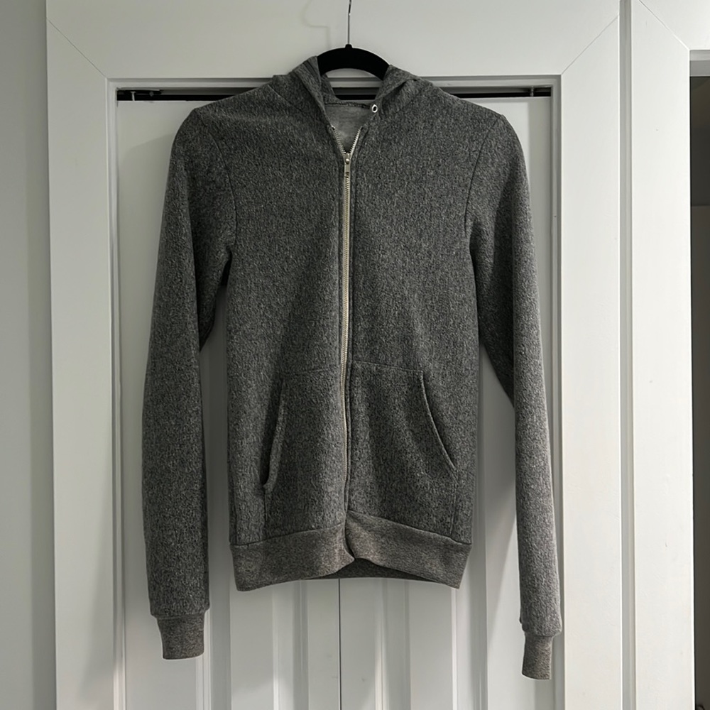 Speckled Grey Classic Zip Up